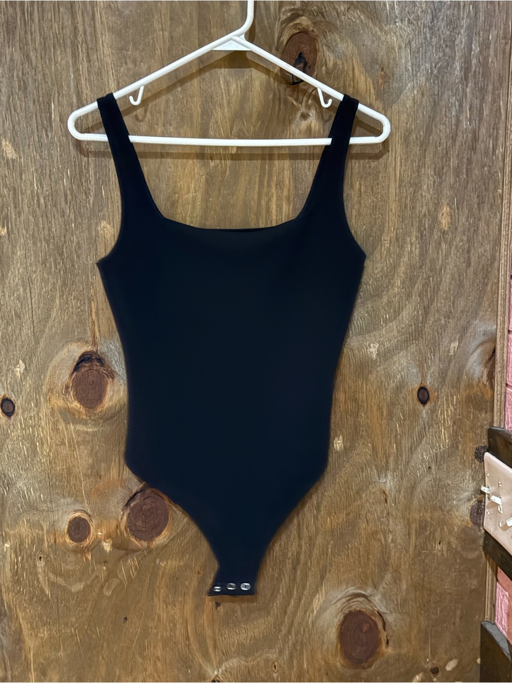 Express Black Square Neck Sleeveless Bodysuit Size S